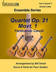 Bill Swick's Year 3, Quarter 3 - Advanced Ensembles for Quartets Guitar and Fretted sheet music cover Thumbnail